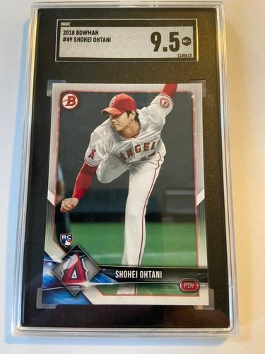 2018 Bowman SHOHEI OHTANI #49 Rookie Card Angels RC Graded SGC 9.5 MT+ !!!!