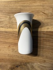 PORZELLAN KÜNSTLER-VASE-GOLD-DEKOR-ROSENTHAL-DESIGNER VASE HANDGEMALT H. DREXLER