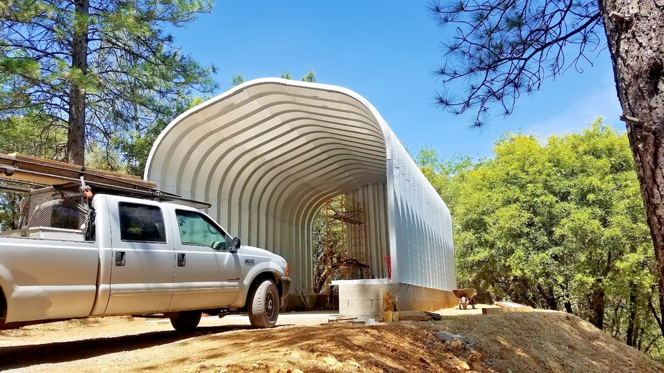 NEW DuroSPAN Steel G 25x30x13 Garage Shop DIY Building Kit DiRECT w/ Open Ends - Image 2 of 4