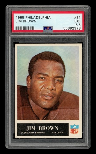 1965 Philadelphia Set-Break # 31 Jim Brown PSA 5.5 EX+