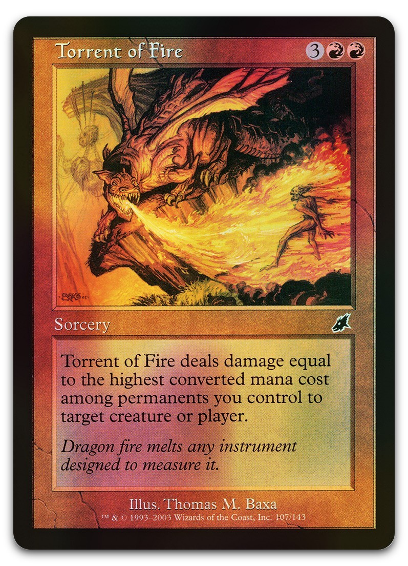Torrent of Fire #107 (Foil) (NM) Scourge SCG Magic MTG