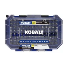 KOBALT 100PC SCREWDRIVER BIT SET - NEW # 1483287