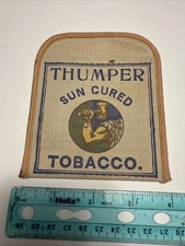 VINTAGE ADVERTISING Tobacco Pouch Empty Thumper Sun Cured