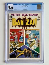 BANZAI 1 * CGC 9.6 * DEITCH BECK BRAND * Kitchen Sink Comics 1978 1 Of 3!