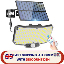 234 LED Solar Power Motion Sensor Wall Light Outdoor Garden Security Flood Lamp