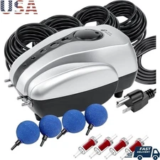 Koi Pond Aerator Air Pump All-in-One System 2000 Gallon W/ Air Stones Tubing New