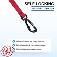 DogTraxs Biothane Training Leash 1"x5' Biscuit Brown No Pull Waterproof