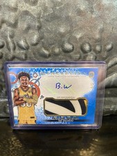 2022 Topps Inception Overtime Elite Bryson Warren RC Blue Patch Auto 4/5