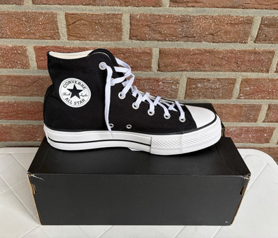 Converse CTAS Lift Hi Damen Sneaker High Top Plateau Schwarz/Weiß 42,5