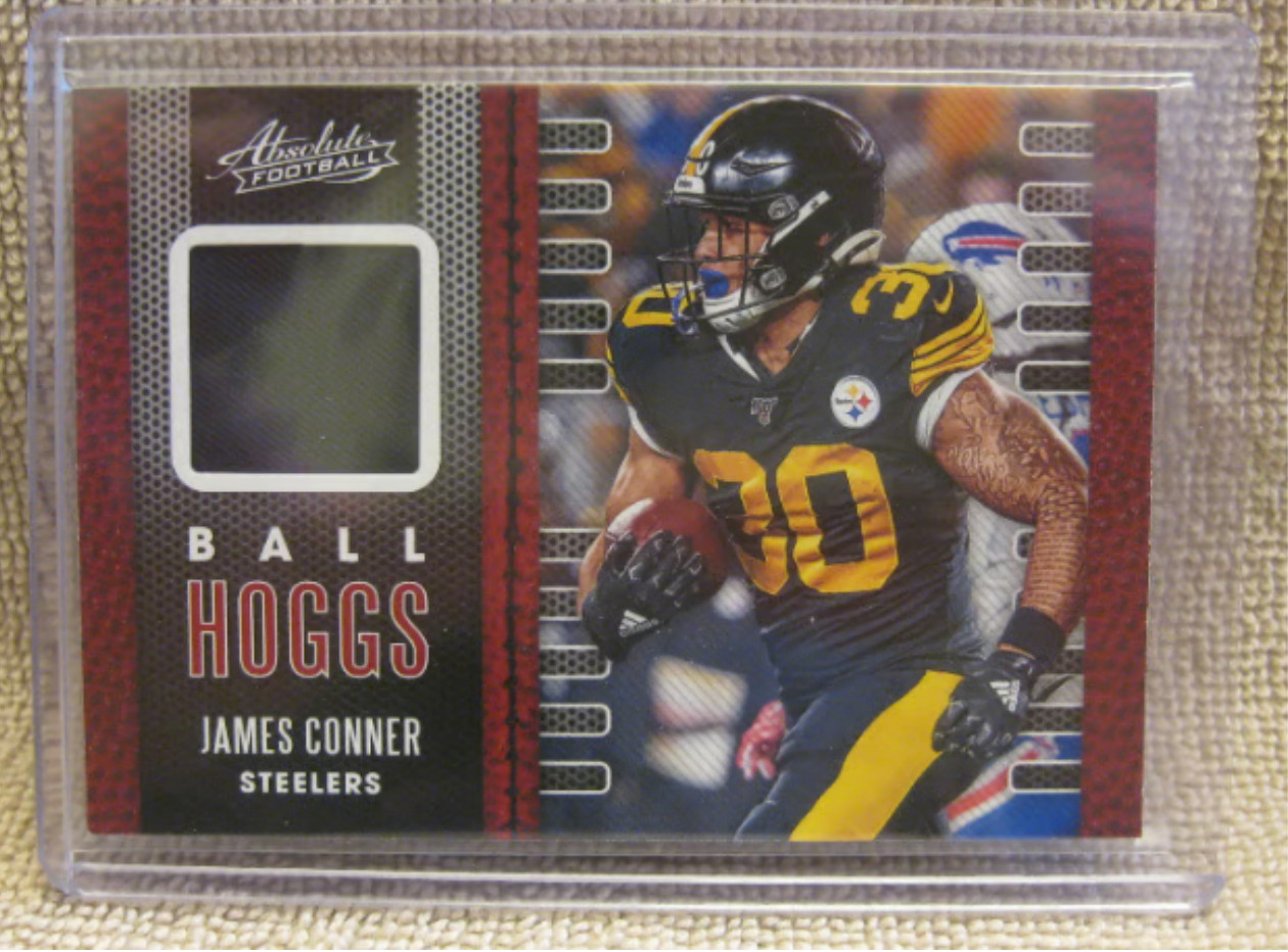 James Conner 2020 Panini Absolute Ball Hoggs Jersey - #6 - Pittsburgh Steelers