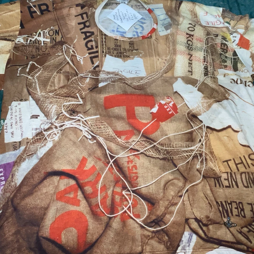 Туника Vivienne Westwood Man (японская этикетка) OSFA XXL с принтом из мусора футболка - Изображение 2 из 4