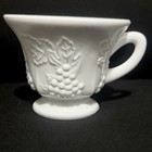 Indiana Glass Harvest Grape Milk Glass Footed Punch /Tea /Coffee Cup Vintage — photo 2