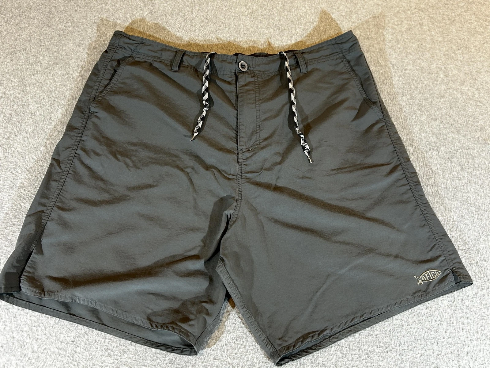 AFTCO Shorts Mens 40 Gray Nylon Fishing Chino Performance Drawstring Outdoor
Opens in a new window o
