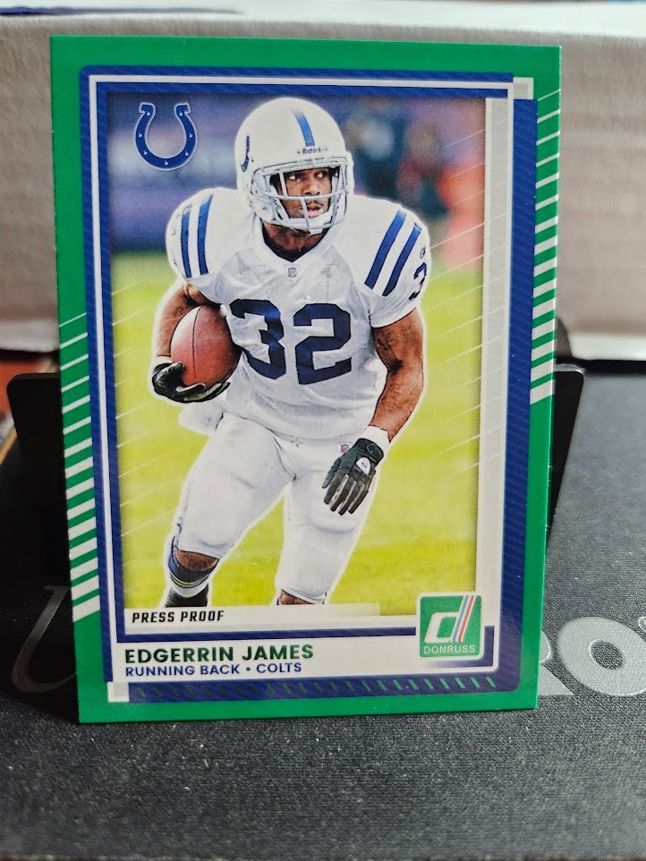2025 Donruss Edgerrin James #276 Green Press Proof