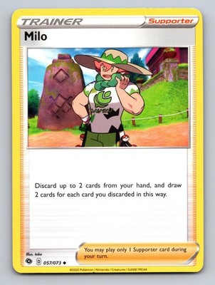 Milo 057/073 Uncommon Champion's Path Pokemon Near Mint