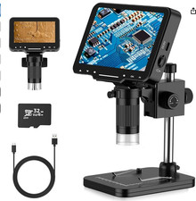 LCD Digital Microscope,4.3 Inch 1080P 10 Megapixels,10MP Camera Video Recorder w