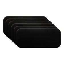 6 Pcs 2x1" Anodized Aluminum Sheet Metal Engraving Blanks 1MM Thin Black