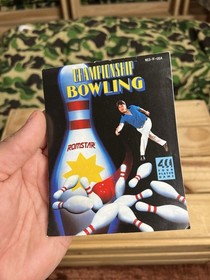 Championship Bowling (Nintendo, NES) Game Poster & Manual Only