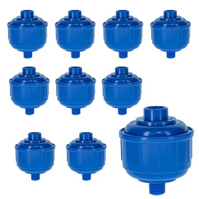 10 Disposable Mini Air Water Trap Filters, 1/4'' Threads Fits Spray Guns Air Tool