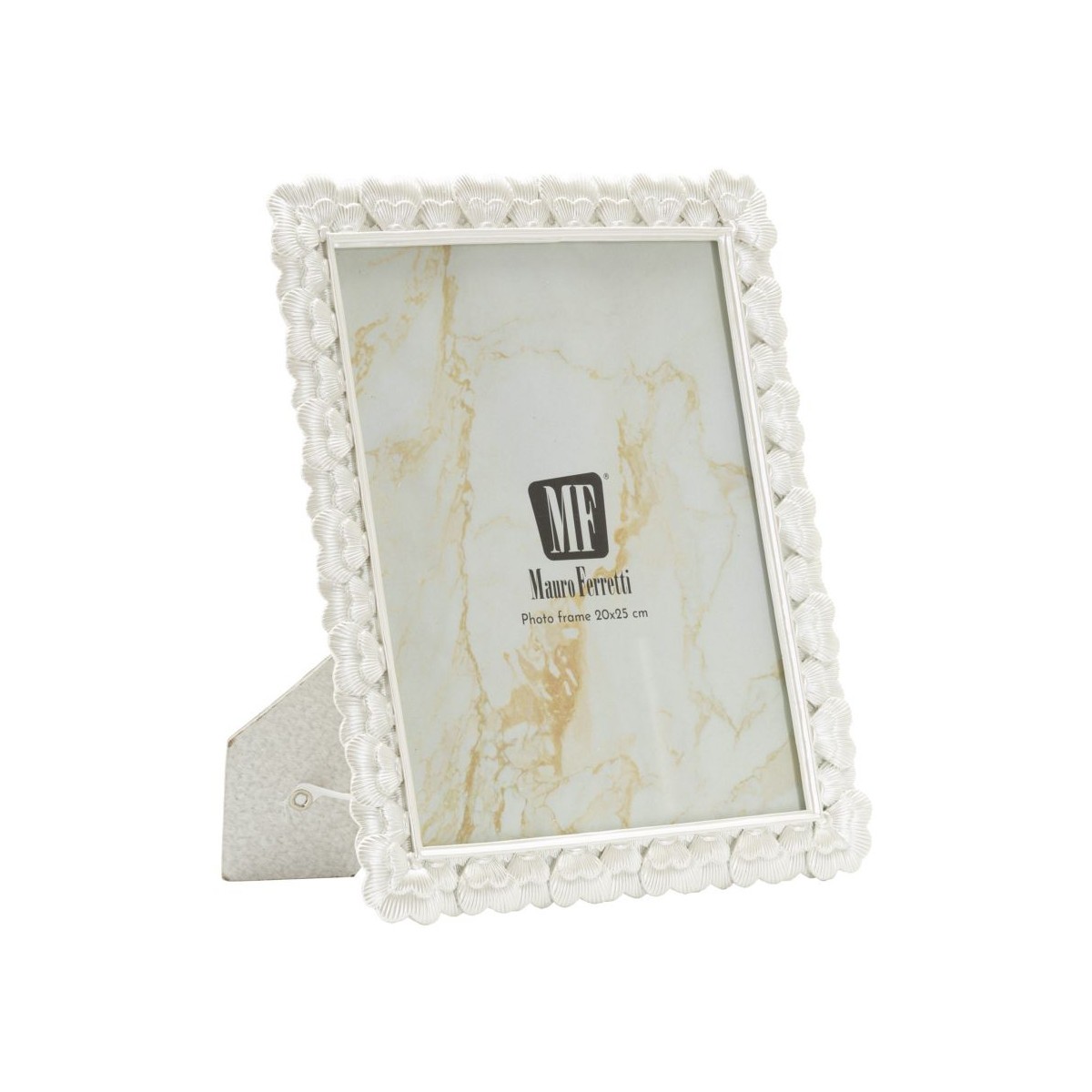 Cadre photo en métal argenté Hearty 20x25cm avec finition miroir haut de gamme