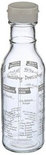 Norpro 11 Ounce Glass Salad Dressing Shaker/Maker with Recipes