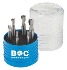 Bohrcraft Langlochfr. Z2 DIN327 HSSCo8 kurz, Multib. Satz 6-tlg. 53001330007