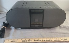 Sony ZS-S4iP Portable Boombox Black Functional With Power Cord