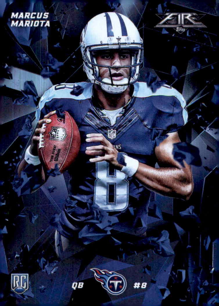 Marcus Mariota Topps Fire Rookies #10 Silver