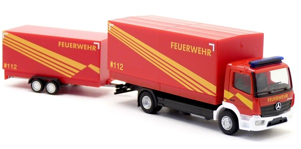 Herpa 321266 MB Atego Feuerwehr Neutral GeräTewagen GW Logistik LKW 1:87 H0-image