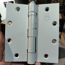 3 Heavy Duty Door Hinges Bommer Made In USA 4"US26D DULL CHROME 652