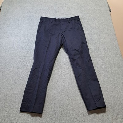 Mango Casual Dress Pants Mens Size 32 Blue Straight Leg Outdoor