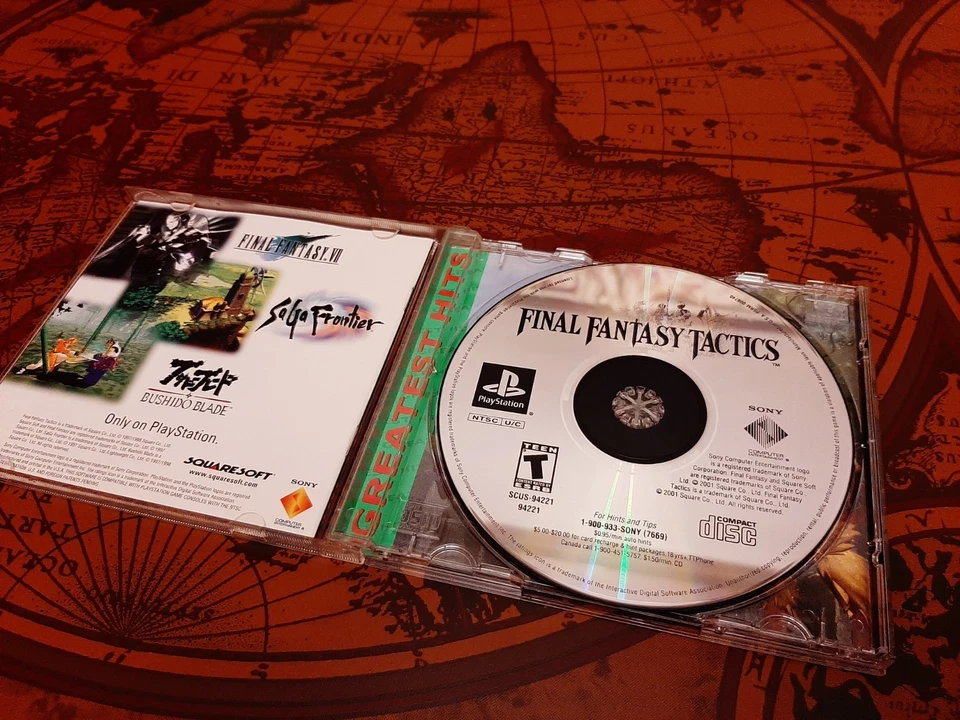 Final Fantasy Tactics PS1 CiB - RARE, UNUSED, MINT. NTSC-U/C Edition - Image 2 of 4