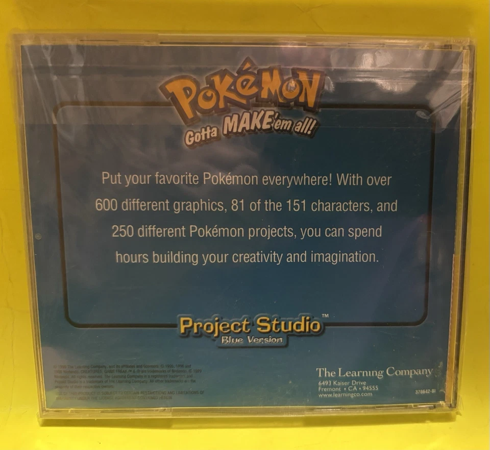 Software PC Pokemon Gotta Make em all Project Studio Blue Version NEW Jewel Case - Image 2 of 3