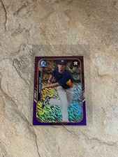 2015 Bowman Chrome Josh Hader Purple Shimmer Mini RC #029/250