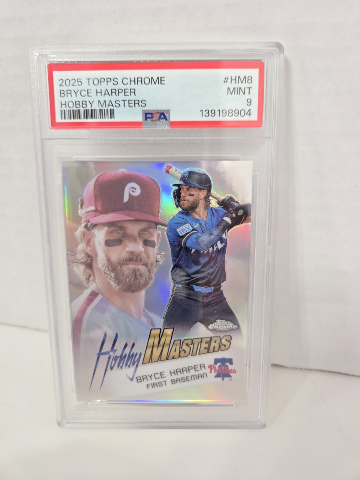 2025 TOPPS Chrome Bryce Harper HM-8 RARE Hobby Masters