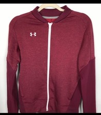 Women Under Armour Qualifier Knit Warm-Up Full Zip Jacket 1327444 Sz SM MSRP 70
