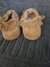Bearpaw Infant Real Leather Suede Moccasins 0-6 months