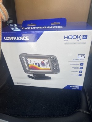 Lowrance HOOK2 4x Bullet Skimmer Transducer Fishfinder New In Box
