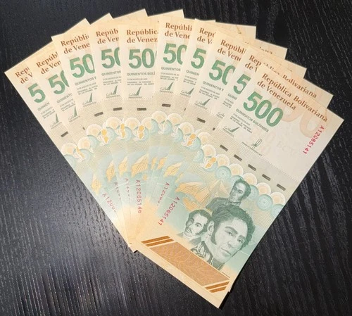 NEW VENEZUELA 500 DIGITALES 2025  10x 500 Million Bolivar Soberano UNC Authentic