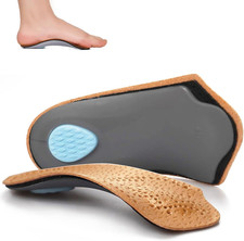 Orthotic Inserts 3/4 Length, Half Plantar Fasciitis Support with Metatarsal Pad