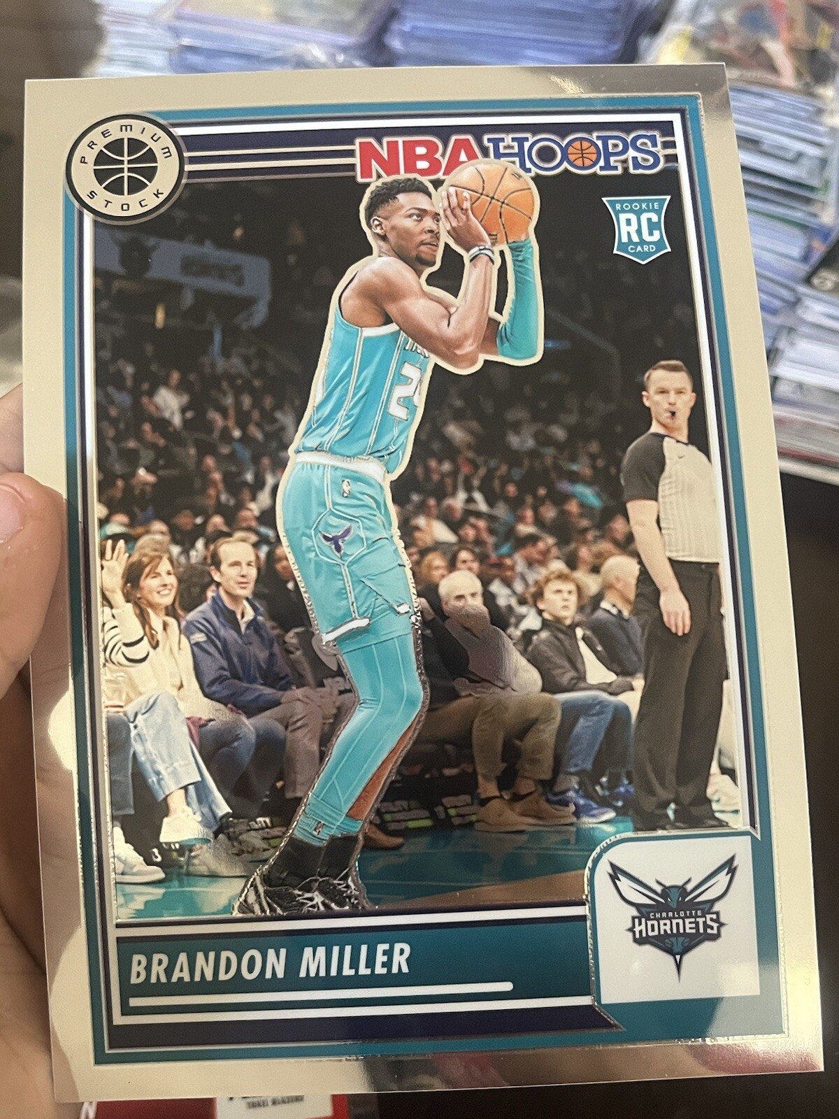 2023-24 NBA Hoops Premium Stock - Box Toppers Silver Prizm #11 Brandon Miller