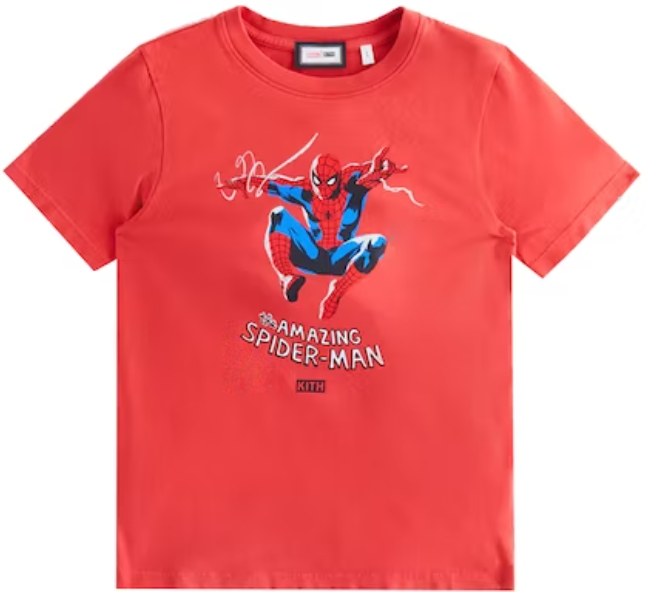 【新品】KITH kids x Spiderman Tシャツ 140-150cm 新品】KITH kids x Spiderman Tシャツ 140-150cm