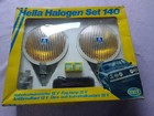 Hella 140 halogen chrome yellow fog light VW Porsche Mercedes