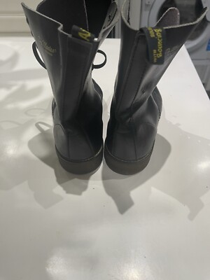 Vintage 1980s Dr Marten Boots, Made in England, Black, Uk5, 10