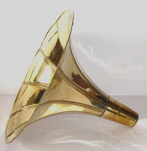 horn reproduction collectable gramophone ornament brass retro