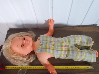 Poupée Ancienne GEGE 60 Cm - Marche Et Parle - Plastique Dur - France