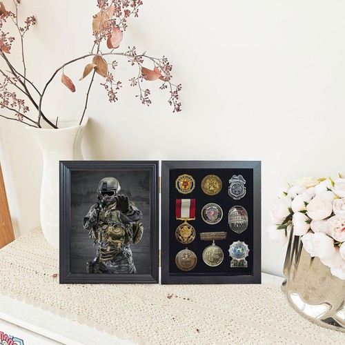 Souvenir Display Cabinet,Pin Display Box Pin Collection Display Box Military ... - Picture 10 of 11