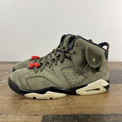 Air Jordan 6 Travis Scott Size 7Y / 8.5 Wmns Olive Cactus Air Jordan 6 Travis Scott Size 7Y / 8.5 Wmns Olive Cactus