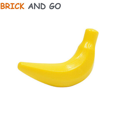 4X Lego 33085 Jaune / Yellow Food nourriture banana Banane fruit 