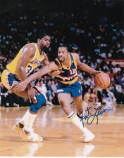 FAT LEVER  DENVER NUGGETS   ACTION SIGNED 8x10